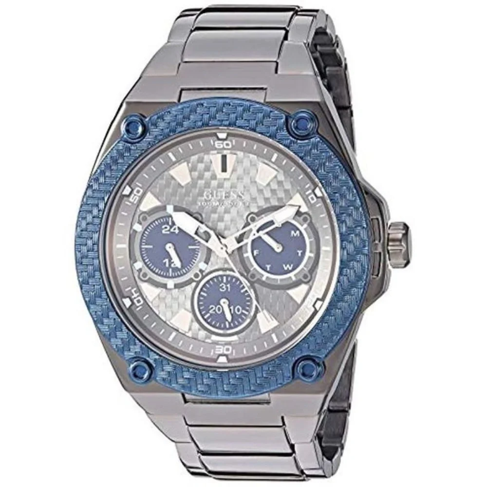New GUESS Blue and Black Legacy Men's Watch